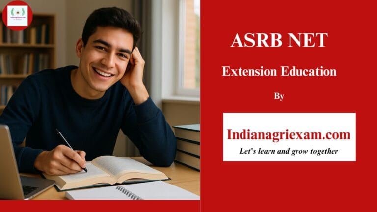 ASRB NET / SRF & Ph.D. Extension Education