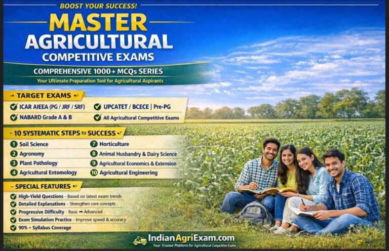 Top 1000 MCQs for Agricultural Competitive Examinations