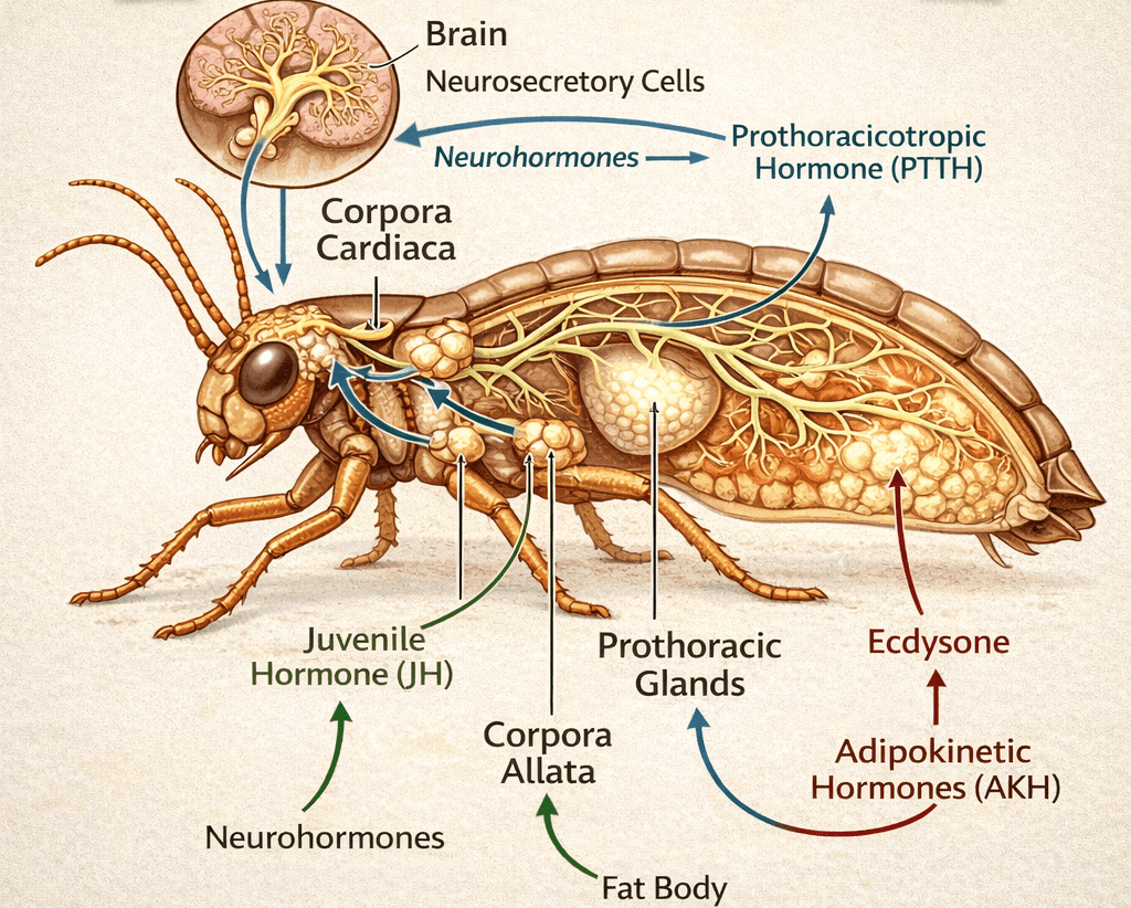Nag Insect Secretory (Endocrine) System Of Insects - Indianagriexam.com
