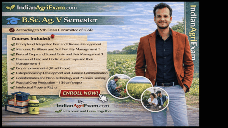 B.Sc. Ag. V Semester (5th dean committee)