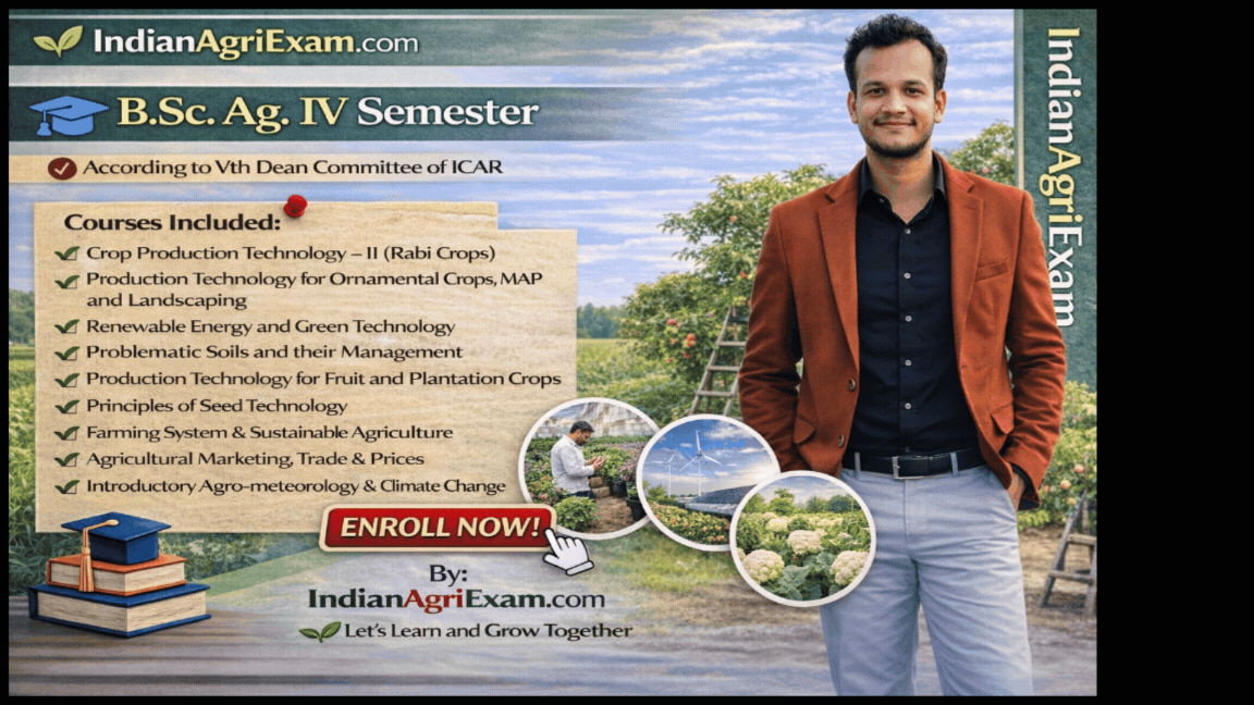 B. Sc. Ag. IV Semester (5th dean committee)