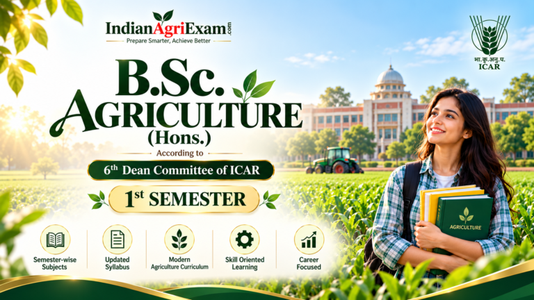 B.Sc. Agriculture (Hons.) 2nd Semester (Six Deam Commitee of ICAR)